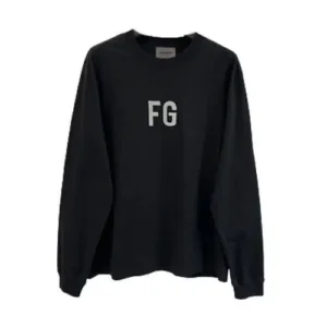Essentials FG Logo Black Sweatshirt