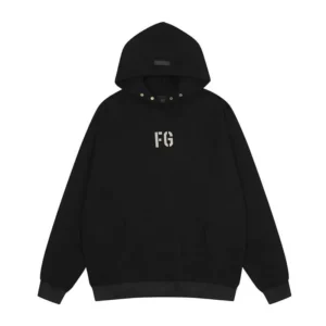 Black FG Logo Fear Of God Essentials Hoodie