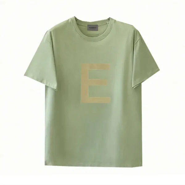 Fear Of God Essentials E Letter Green T-Shirt