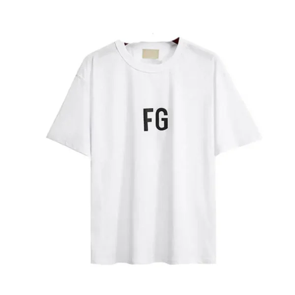 Fear Of God Essentials Fg Logo White T-Shirt