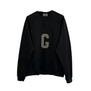 Fear Of God Essentials G Logo Black Sweatshirt