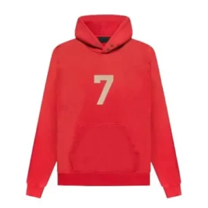 Fear Of God Essentials Seventh Red Hoodie