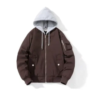 Hooded Brown Fear Of God Essentials Jacket