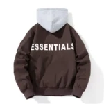 Hooded Brown Fear Of God Essentials Jacket
